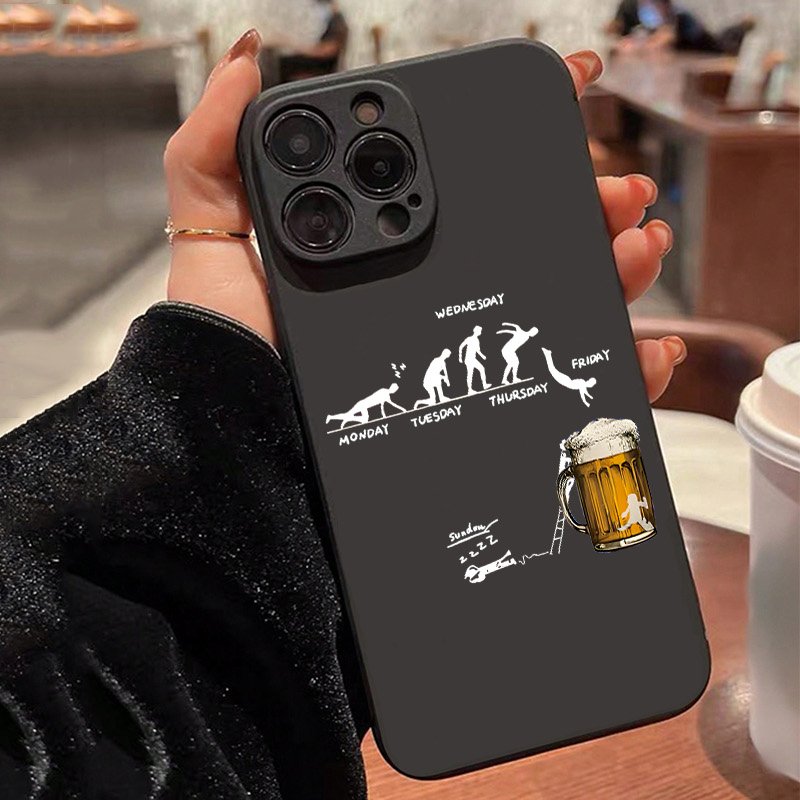 Beer & Wine Downtown - Чехол для телефона Creative Beer-Themed для