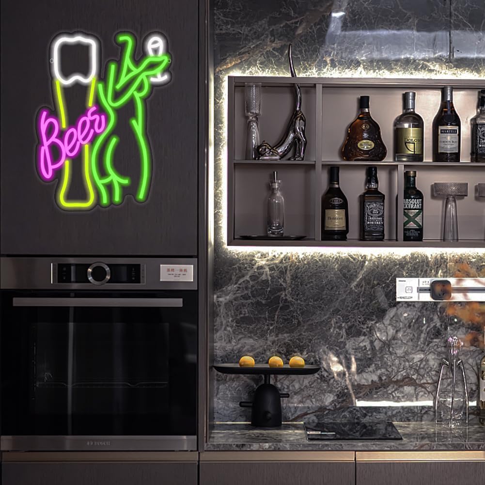 Неоновая вывеска «Пиво» в форм – обзор и цена Wine Beer Store
